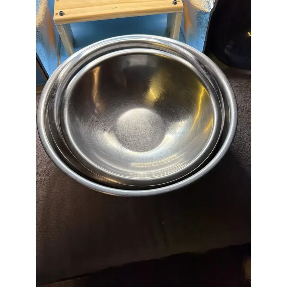 Mixing Bowls Set of 6, Stainless Steel Nesting Mixing Salad Bowl